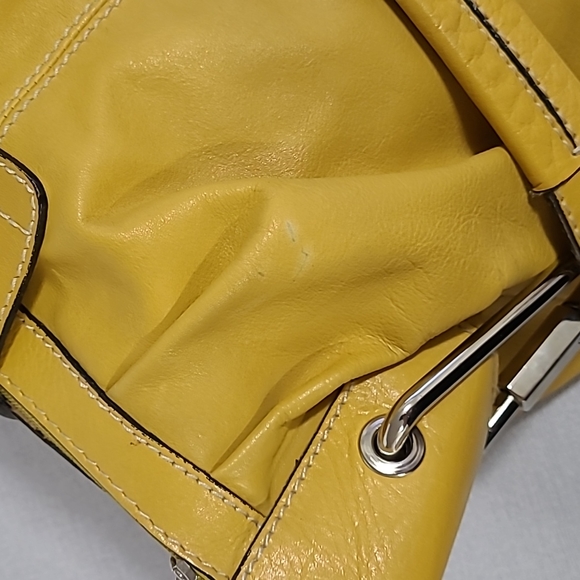 Robert Pietro Bag, Size 16" X 6" X 10", Golden Yellow - Picture 9 of 9